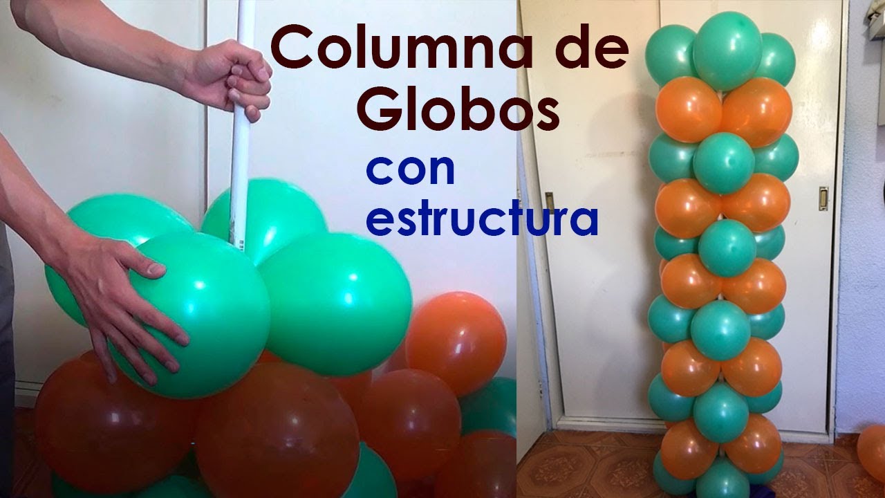 Cómo hacer columna de globos